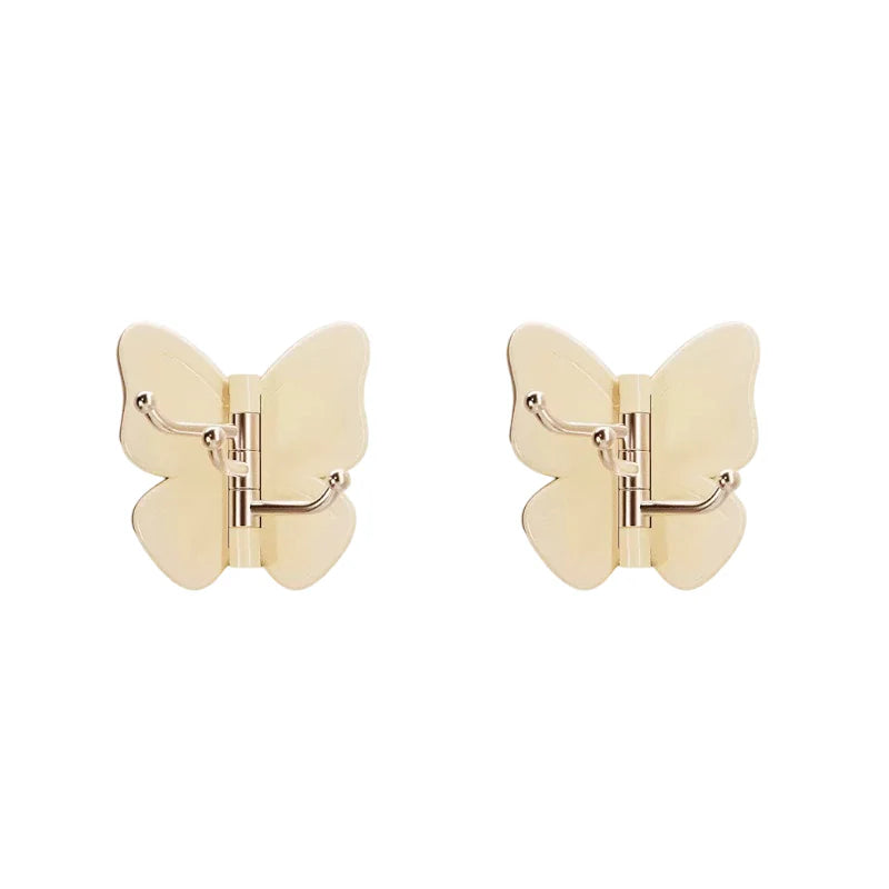 🦋Rotatable butterfly hook – no drilling needed, 3 arms for all your accessories, keeps everything organized