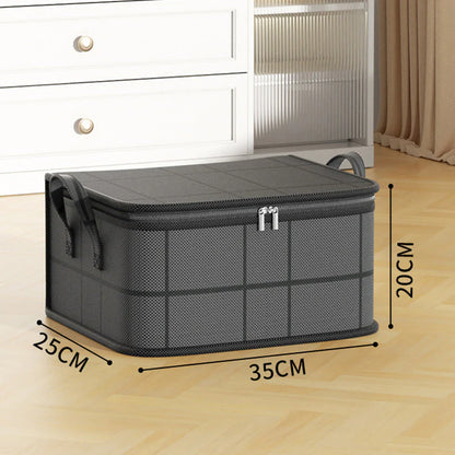 🔥Spacious Moving Storage Bin, Zippered Organizer for Quilts, Bedding & Sweaters, Large Capacity Fabric Bag for Moving Day, Closet & Bedroom Use
