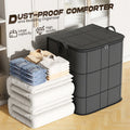 🔥Spacious Moving Storage Bin, Zippered Organizer for Quilts, Bedding & Sweaters, Large Capacity Fabric Bag for Moving Day, Closet & Bedroom Use