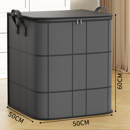 🔥Spacious Moving Storage Bin, Zippered Organizer for Quilts, Bedding & Sweaters, Large Capacity Fabric Bag for Moving Day, Closet & Bedroom Use
