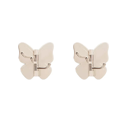 🦋Rotatable butterfly hook – no drilling needed, 3 arms for all your accessories, keeps everything organized