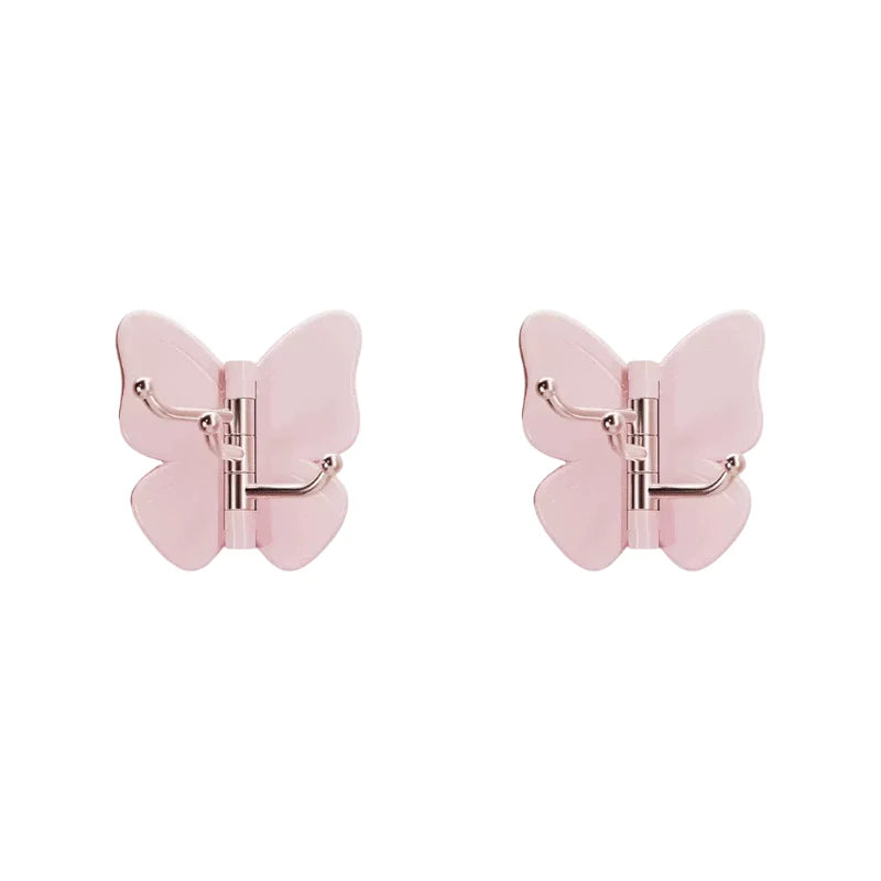 🦋Rotatable butterfly hook – no drilling needed, 3 arms for all your accessories, keeps everything organized