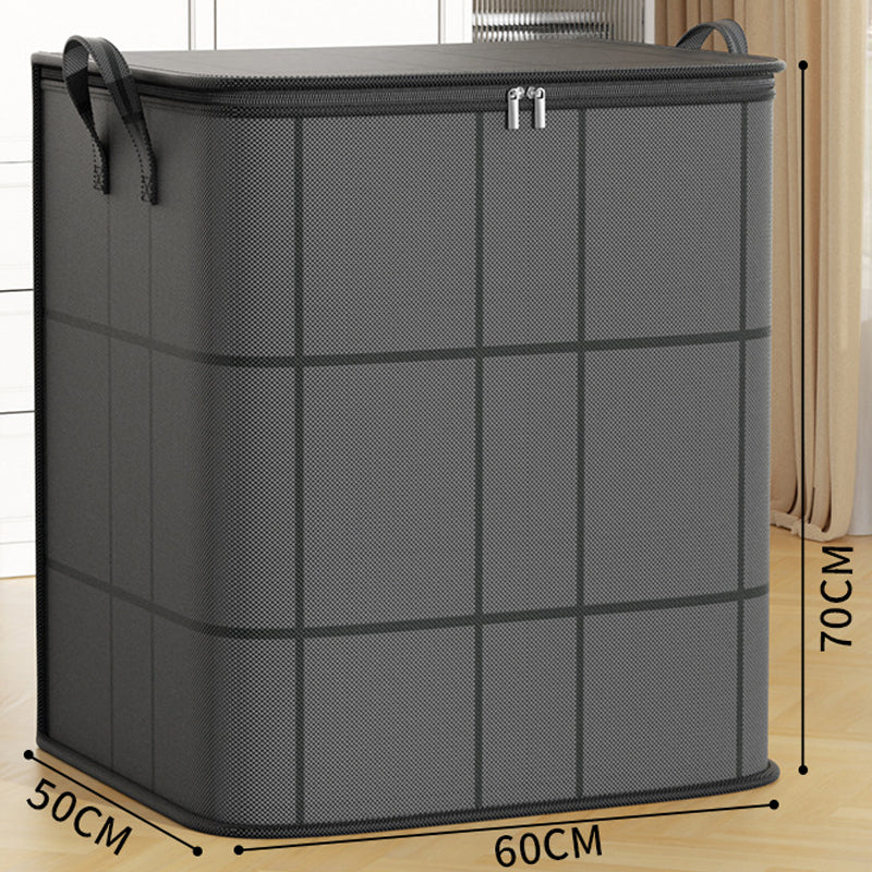 🔥Spacious Moving Storage Bin, Zippered Organizer for Quilts, Bedding & Sweaters, Large Capacity Fabric Bag for Moving Day, Closet & Bedroom Use